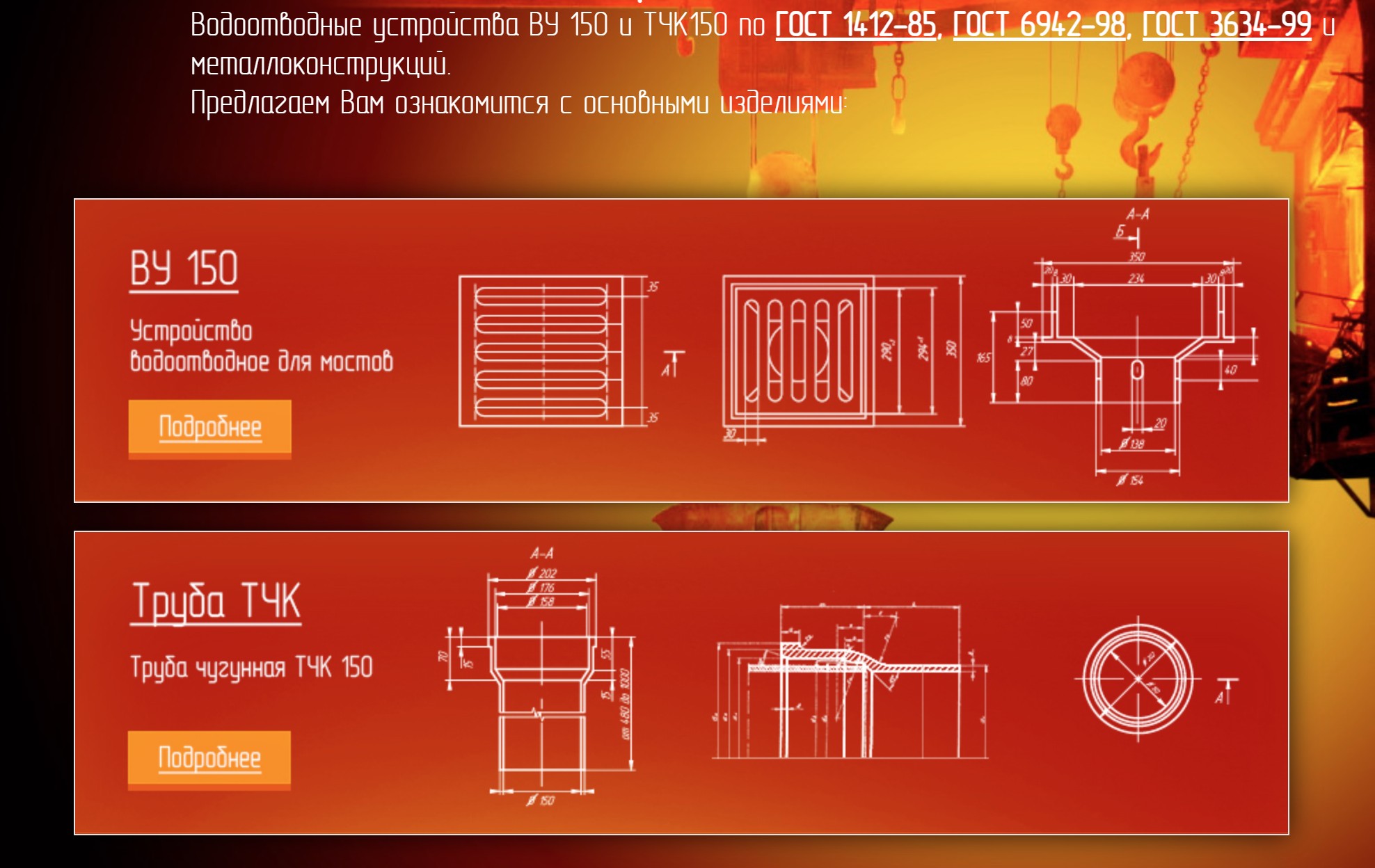 Водоотводные устройства ВУ